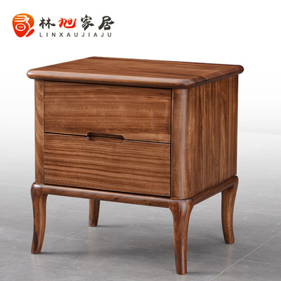 欧乌金木床头柜现代简约全实木创意床头柜CT620