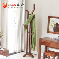 北美黑胡桃木衣帽架LX17-1